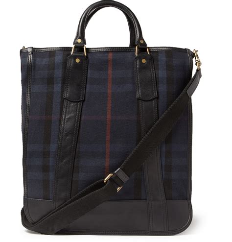 burberry plaid tote|burberry leather backpack.